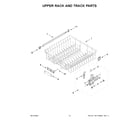 Maytag MDPS6124RZ1 upper rack and track parts diagram