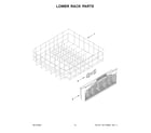 Maytag MDPS6124RZ1 lower rack parts diagram