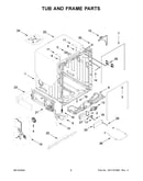 Tub and frame parts
