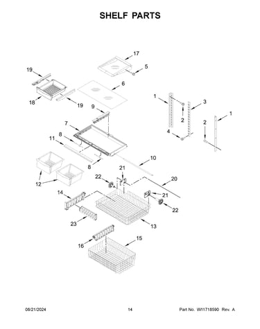 Shelf parts