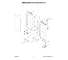 KitchenAid KRFC136RPS00 refrigerator door parts diagram