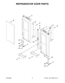 Refrigerator door parts