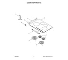 Whirlpool WCI55US0JB02 cooktop parts diagram