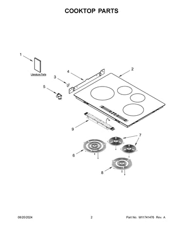 Cooktop parts