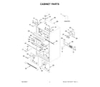 Whirlpool WRMF3636RZ00 cabinet parts diagram