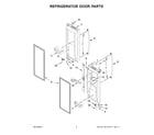 Whirlpool WRMF3636RZ00 refrigerator door parts diagram