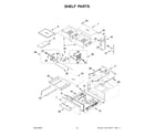 Whirlpool WRMF3636RZ00 shelf parts diagram