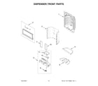 Maytag MFI2570FEB11 dispenser front parts diagram