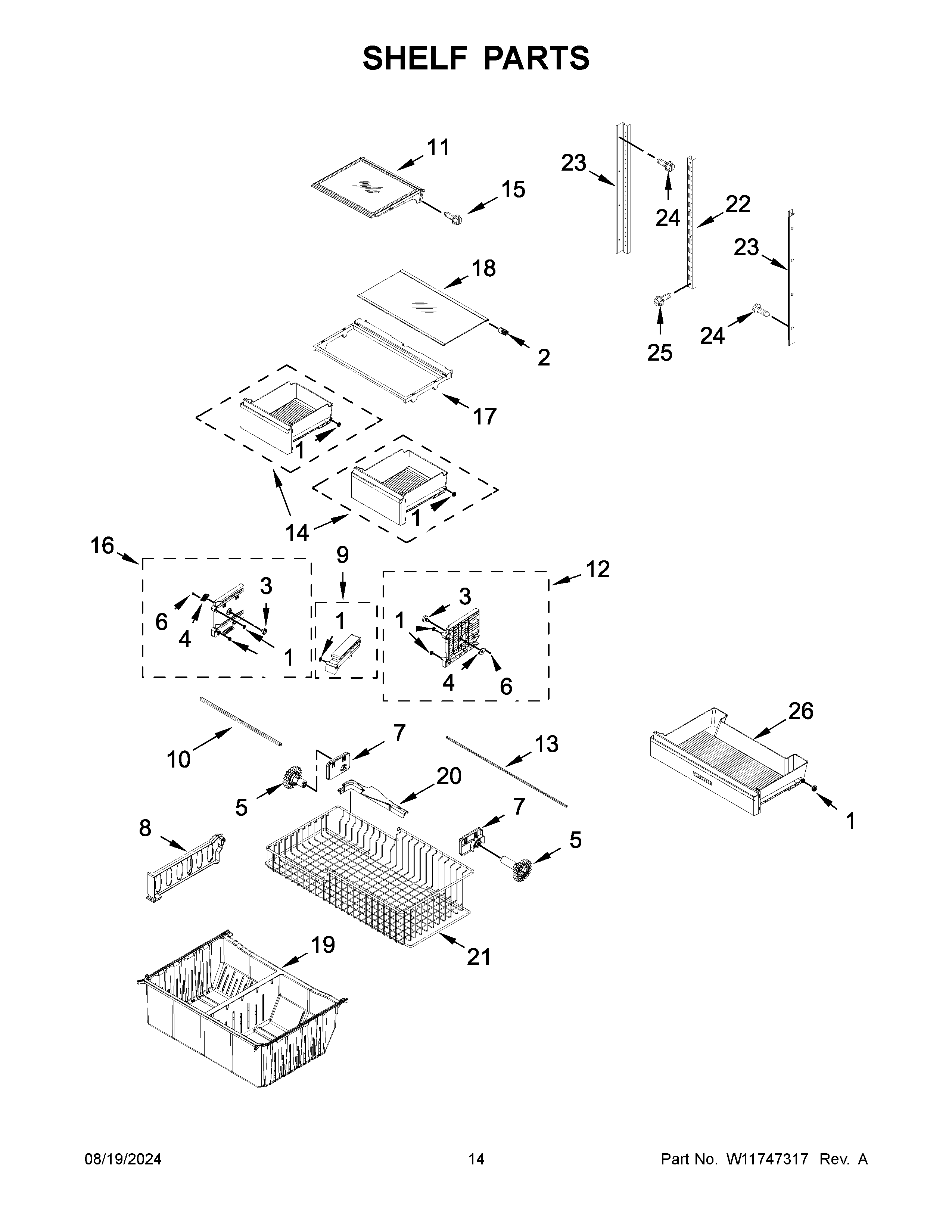 SHELF PARTS