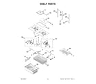 Whirlpool WRFC2036RZ00 shelf parts diagram