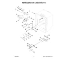 Whirlpool WRFC2036RW00 refrigerator liner parts diagram