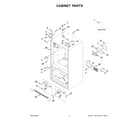 Whirlpool WRFF3436RZ00 cabinet parts diagram