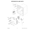 Whirlpool WRFF3436RZ00 refrigerator liner parts diagram