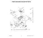 KitchenAid KDPM804KPS3 pump, washarm and motor parts diagram