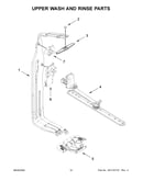Upper wash and rinse parts