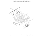 KitchenAid KDPM804KPS3 upper rack and track parts diagram