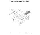 KitchenAid KDPM804KPS3 third level rack and track parts diagram