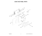 KitchenAid KDTM704KPS3 door and panel parts diagram