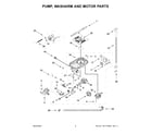 KitchenAid KDTM704KPS3 pump, washarm and motor parts diagram