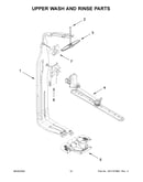 Upper wash and rinse parts