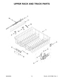 Upper rack and track parts