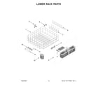 KitchenAid KDTM704KPS3 lower rack parts diagram