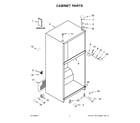 Whirlpool WRT138FFDW03 cabinet parts diagram