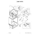 Whirlpool WRT138FFDW03 liner parts diagram