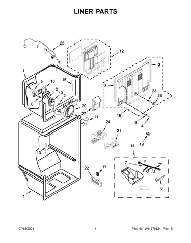 Liner parts