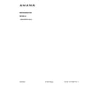 Amana ABB2224BRB05 cover sheet diagram