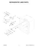 Refrigerator liner parts