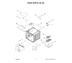 KitchenAid KFGC558JMH07 oven parts (30 in) diagram