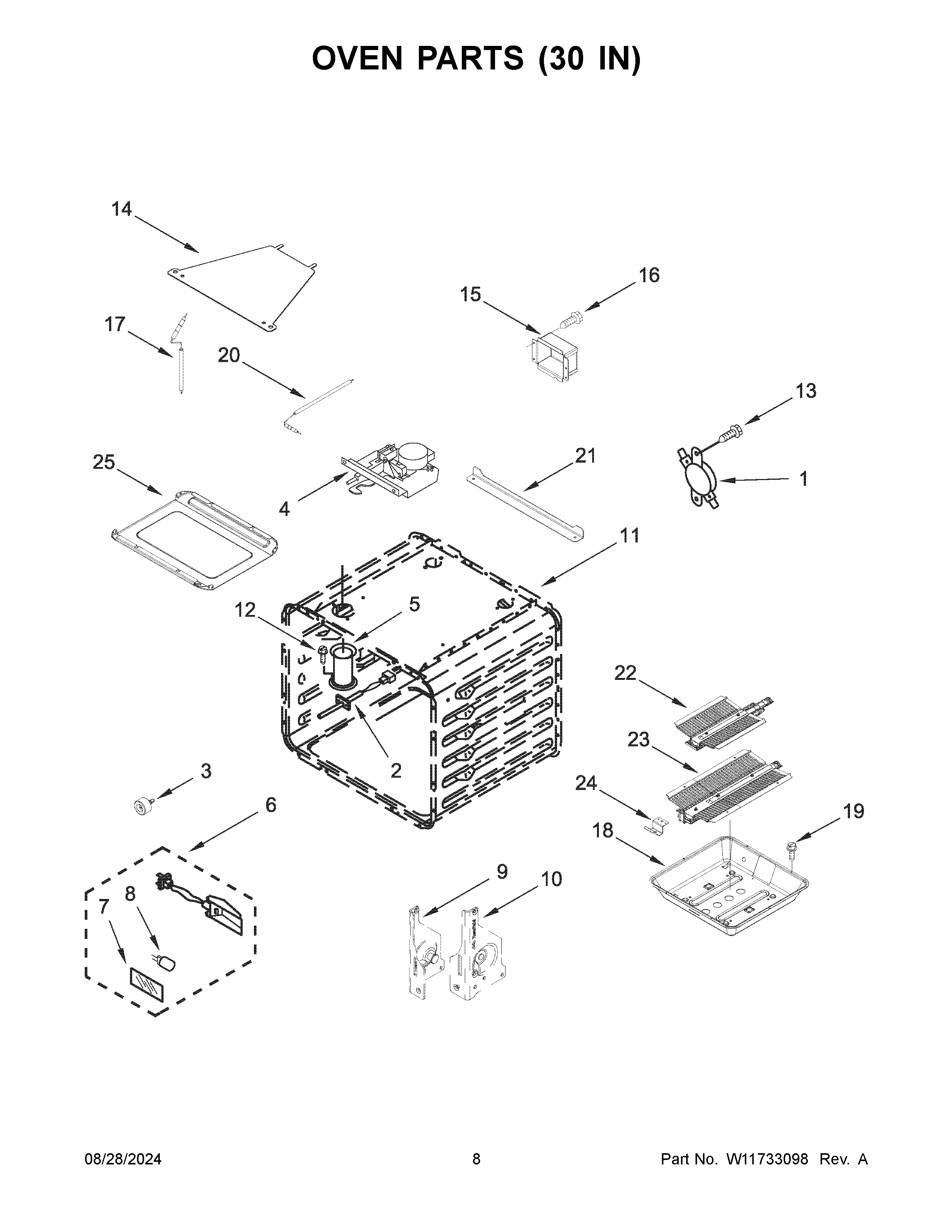 Oven parts (30 in)