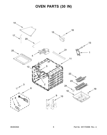 Oven parts (30 in)