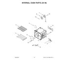 KitchenAid KFGC558JMH07 internal oven parts (30 in) diagram