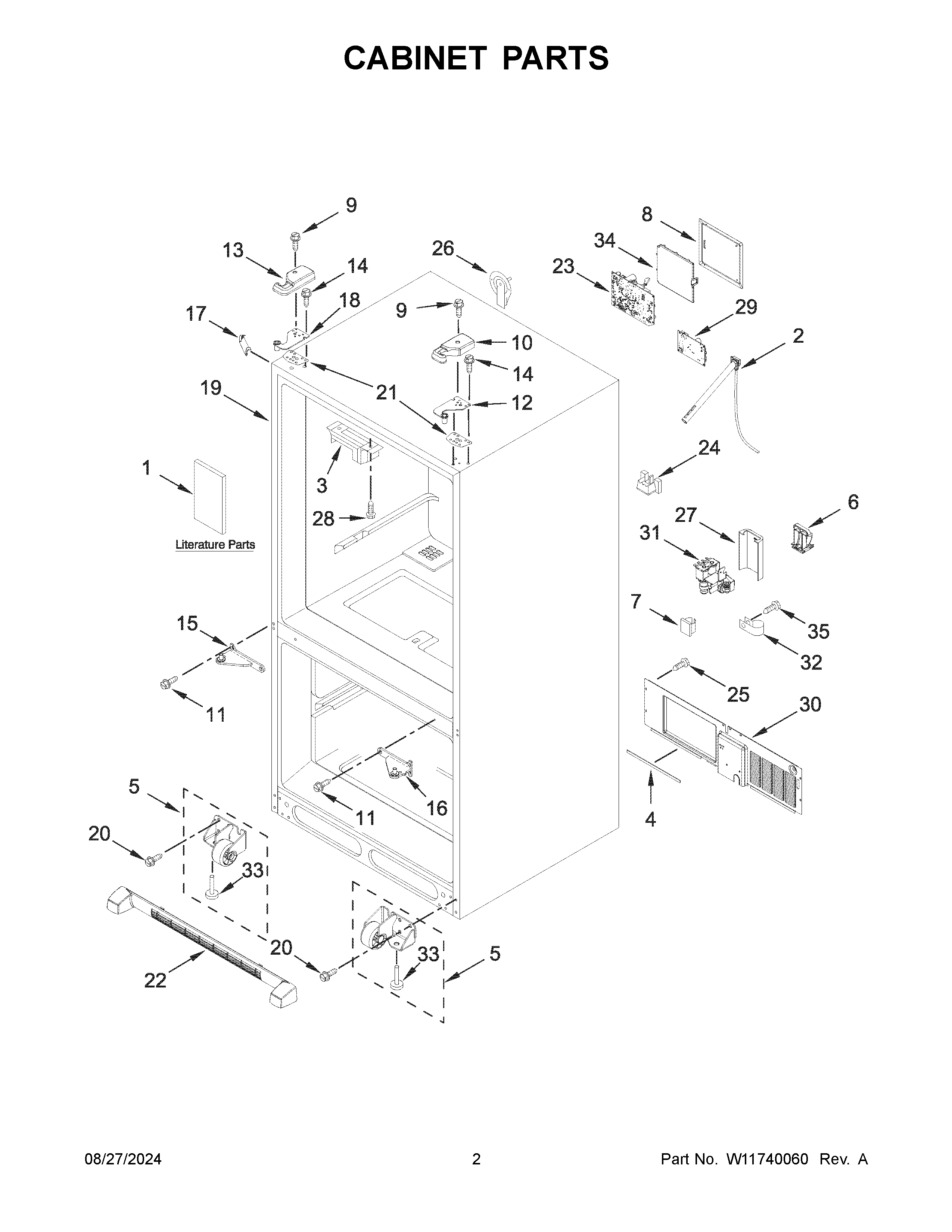 Cabinet parts