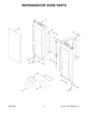 Refrigerator door parts