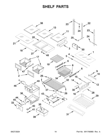 Shelf parts