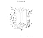 KitchenAid KBSD708MPS01 cabinet parts diagram