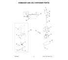 KitchenAid KBSD708MPS01 icemaker and ice container parts diagram