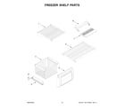 KitchenAid KBSD708MPS01 freezer shelf parts diagram