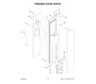 KitchenAid KBSD708MPS01 freezer door parts diagram