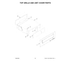 KitchenAid KBSD708MPS01 top grille and unit cover parts diagram