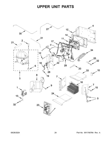 Upper unit parts