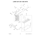 KitchenAid KBSD708MPS01 lower unit and tube parts diagram