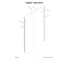 KitchenAid KBSD706MPS01 cabinet trim parts diagram