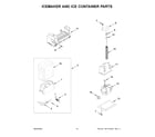 KitchenAid KBSD706MPS01 icemaker and ice container parts diagram