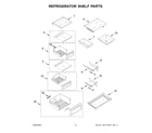 KitchenAid KBSD706MPS01 refrigerator shelf parts diagram