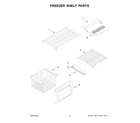 KitchenAid KBSD706MPS01 freezer shelf parts diagram