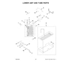 KitchenAid KBSD706MPS01 lower unit and tube parts diagram